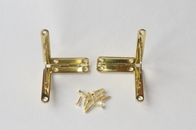 Solid Brass Quadrant Hinges (pairs)